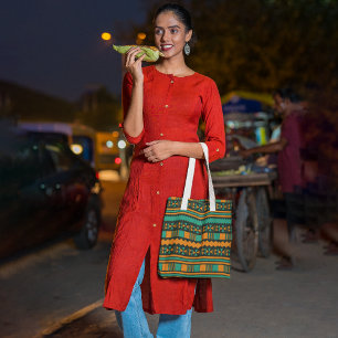 Bolsa de tetas azteca de etnia verde