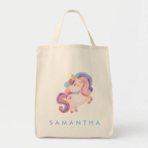 Bolsa de tetas azul de arcoiris unicornio personal