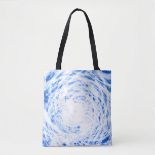 Bolsa de tetas azul y blanco