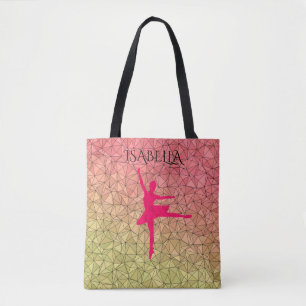 Bolsa de tetas Ballerina con nombre personalizado.