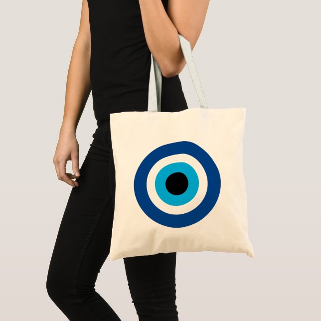 Bolsa de tetas con el símbolo Blue Mati Evil Eye (Anverso (producto))