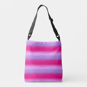 Bolsa de tetas con estampado de dogtooth morado ro
