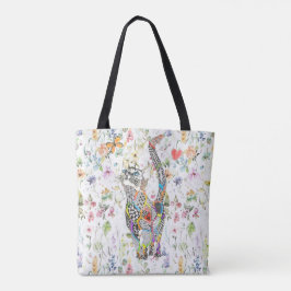 Bolsa de tetas con flores de gatos, suave y colori