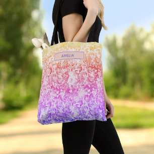 Bolsa de tetas con motivos florales pastel de arte