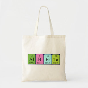 Bolsa de tetas con nombre de tabla periódica de Al