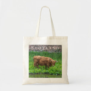 Bolsa de tetas con vistas a la vaca Highland de Es