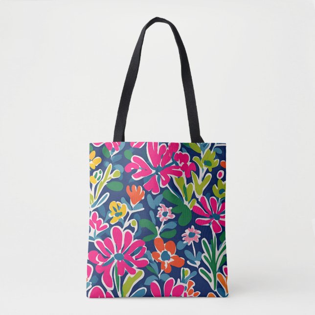 Bolsa de tetas de arte de estilo matismo floral br (Anverso)