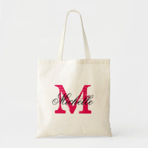 Bolsa de tetas de boda rosa y negro de Fuchsia con