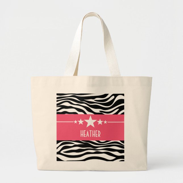 Bolsa de tetas de cebra de estrella rosa (Frente)