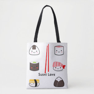 Bolsa de tetas de compras de amor para sushi