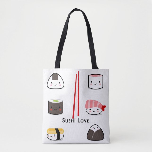 Bolsa de tetas de compras de amor para sushi (Anverso)
