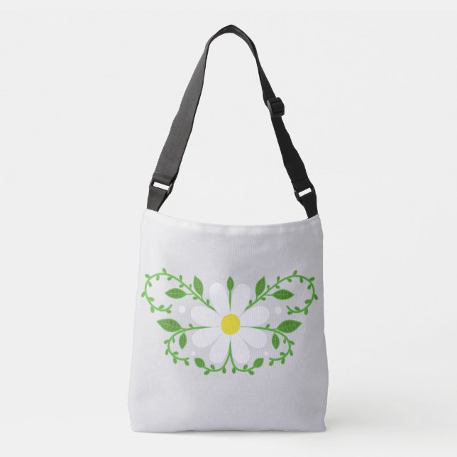 Bolsa de tetas de estampado floral de margarita (Anverso)