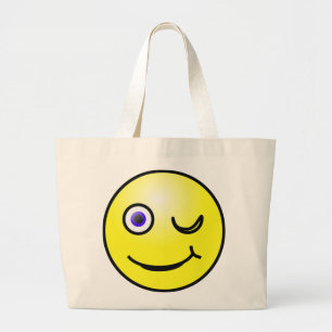 Bolsa de tetas de la cara amarilla de Winking