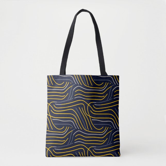Bolsa de tetas de la línea ondulada abstracta - ma (Anverso)