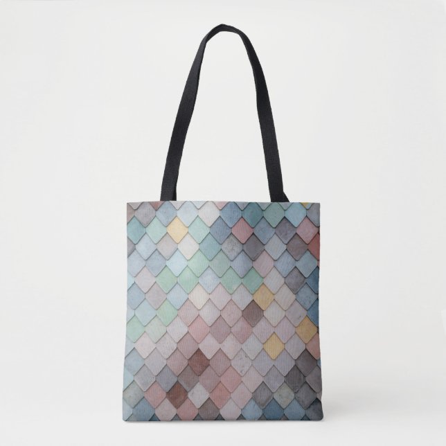 Bolsa de tetas de mosaico a escala colorida (Anverso)