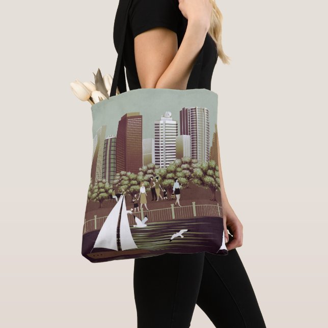 Bolsa de tetas de paisaje urbano (Detalle)
