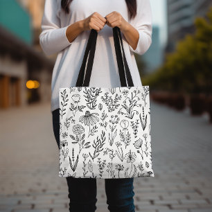 Bolsa de tetas de patrón floral, bolsa de tocador