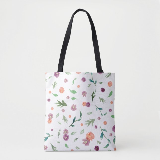 Bolsa de tetas de patrón floral - Bolsa diaria ele (Anverso)