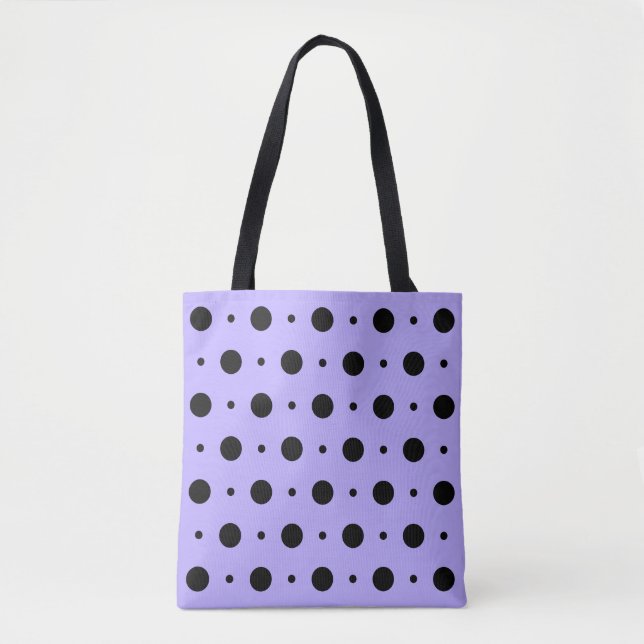Bolsa de tetas de punto de púlac y polka negro (Anverso)