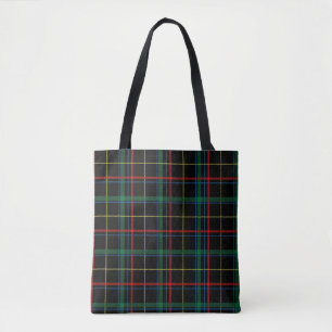 bolsa de tetas de tartán de plaid