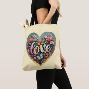Bolsa de tetas del corazón de amor
