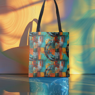 Bolsa de tetas geométrica personalizada abstracta