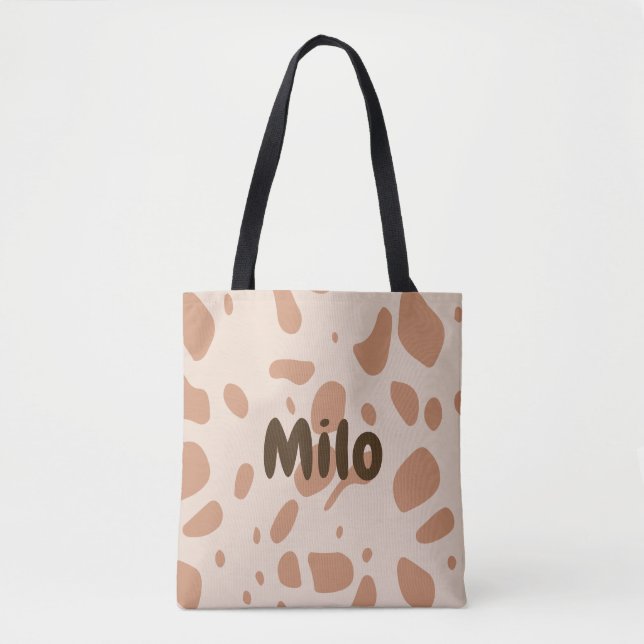Bolsa de tetas marrón y crema (Anverso)