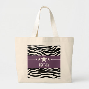 Bolsa de tetas morada de Star Zebra Sassy
