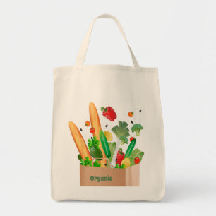 Bolsa de tetas orgánica con un delicioso ilustraci
