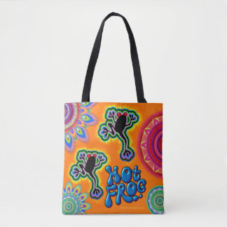 Bolsa de tetas psicodélica de rana caliente