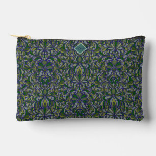 Bolsa de tintes de color verde oscuro y perwinkle