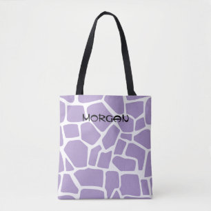 Bolsa de tocado de patrón de jirafa - Diseño morad