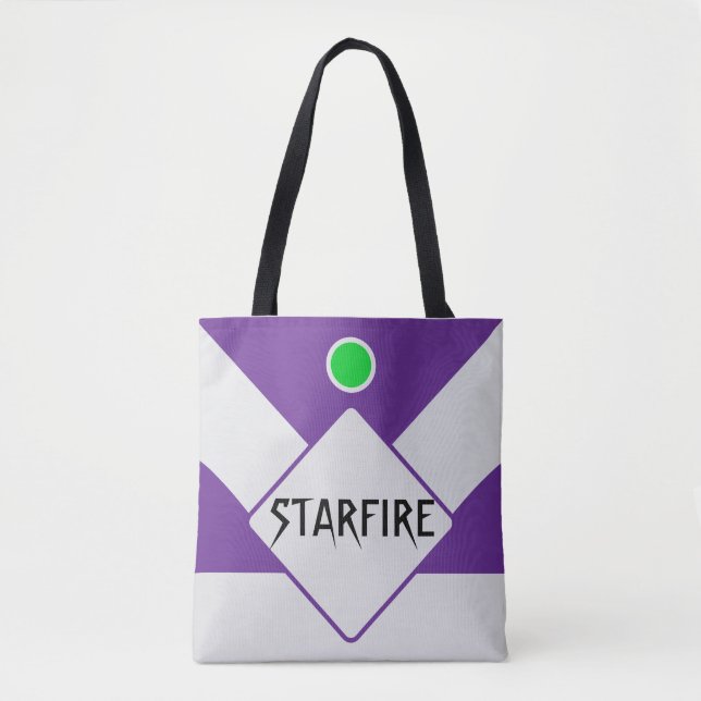 Bolsa de tocado geométrico púrpura y plateado (Anverso)