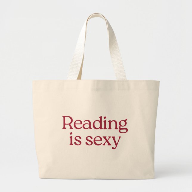Bolsa de tocado Jumbo de Lover | Leer es sexy (Frente)