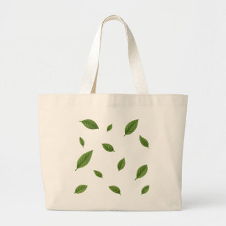 Bolsa de tocado reutilizable con patrón de hoja ve