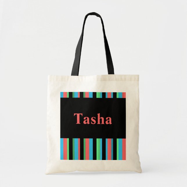 Bolsa de tocador a rayas de Tasha (Frente)