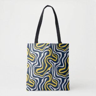 Bolsa de tocador amarilla y blanca