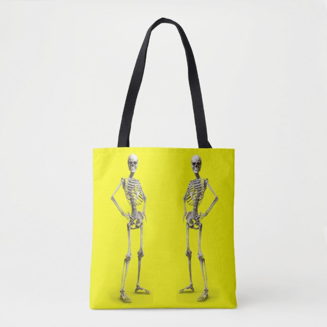 Bolsa de tocador amarillo Skeleton (Anverso)
