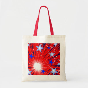 Bolsa de tocador azul blanco rojo