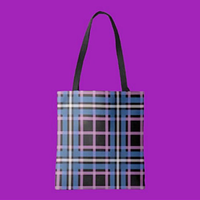 Bolsa de tocador azul y lavanda negrita (Subido por el creador)
