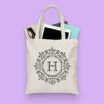 Bolsa de tocador blanca y negra moderna en monogra<br><div class="desc">Elegante Bolsa de Tote Blanco y Negro Moderno Monograma de Girly-Chica-Graphics en Zazzle: Personalizar esta elegante y minimalista moda, brillantemente elegante, de única, decoración moderna de estilo victoriano con un moderno monograma de tipografía inicial hace un cumpleaños perfecto, navidades, graduación, boda, o cualquier regalo de fiesta de cualquier día comparte...</div>