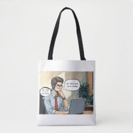 Bolsa de tocador blanca "Zoom Gloom"