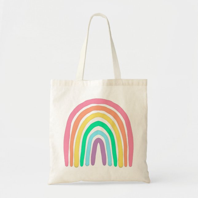 Bolsa de tocador con arcoiris de Unicorn (Frente)