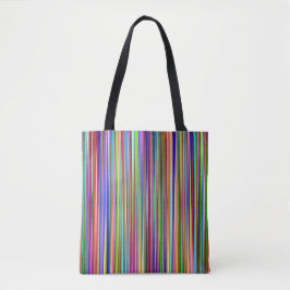 Bolsa de tocador con bandas de varios colores
