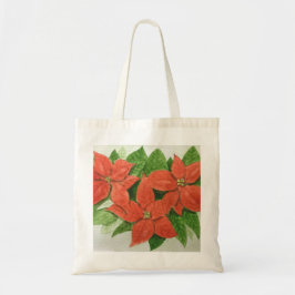 Bolsa de tocador con diseño de flor de poinsettia