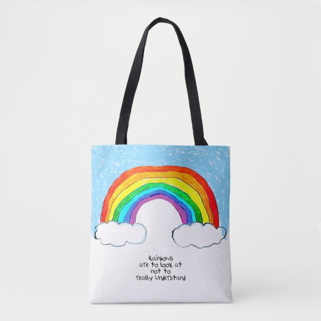 Bolsa de tocador con filosofía del arcoiris (Anverso)
