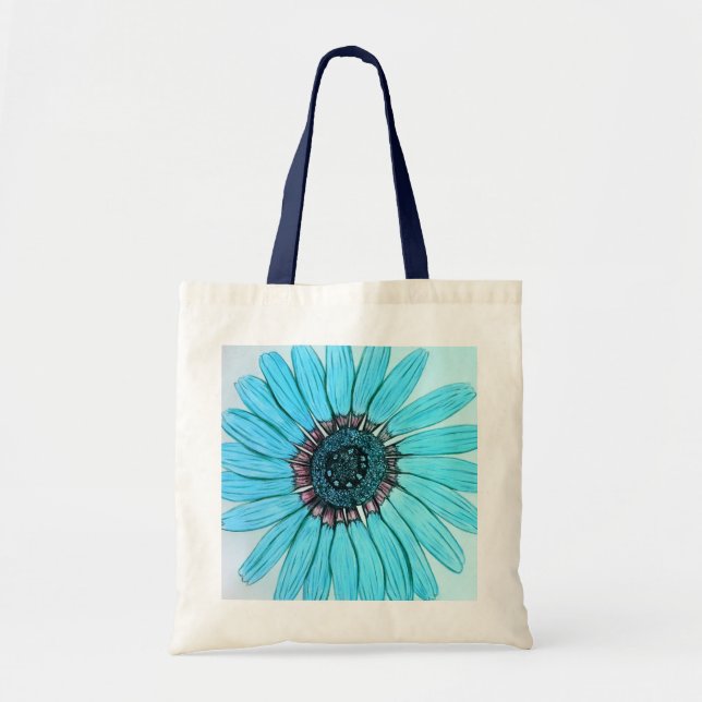 Bolsa de tocador con flor a mano (Frente)