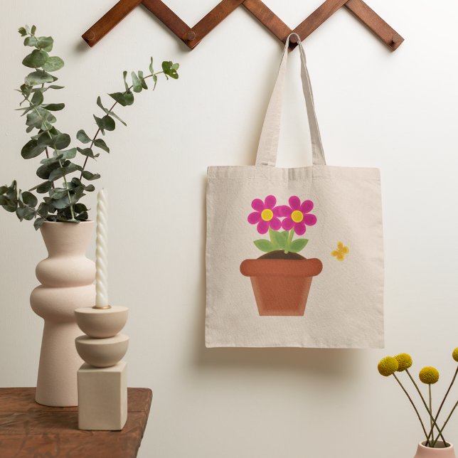 Bolsa de tocador con flor y mariposa (Subido por el creador)