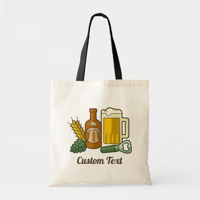 Bolsa de tocador con iconos de cerveza (Frente)