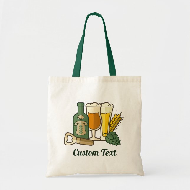 Bolsa de tocador con iconos de cerveza (Frente)